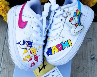 Baby Shark custom Af1s. (toddlers)
