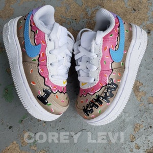 Donut Sprinkle custom Af1s. (toddlers)