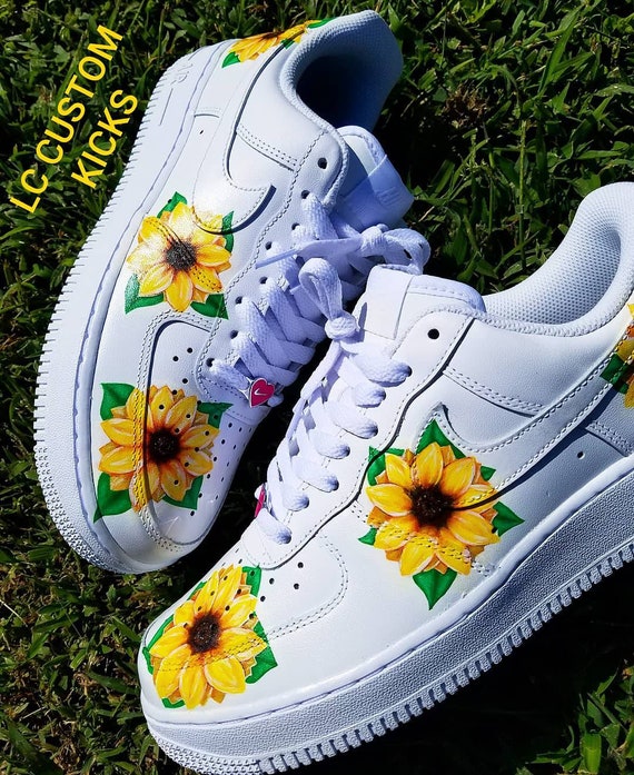 custom sunflower nikes