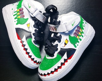 Air force 1 &quot;Dinosaur&quot; custom (youth)