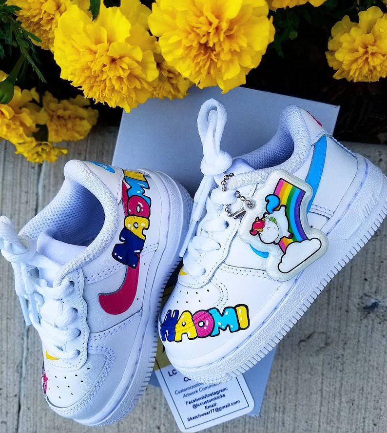 Baby Shark custom Af1s. toddlers