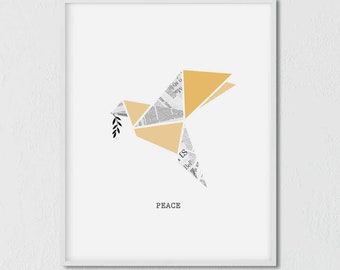 dove print etsy