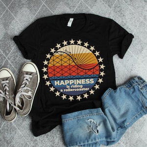 Vintage Roller Coaster Amusement Theme Park Rides Quote Short-Sleeve Unisex Gift T-Shirt