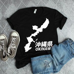 Okinawa Prefecture Japan Map Novelty Gift Short-Sleeve Unisex Gift T-Shirt