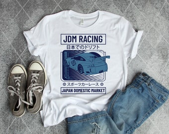 JDM Racing Japan Domestic Market Car Race Vehicle Drifting Automotive JDM Motorsports Novelty Racing Drift Short-Sleeve Unisex Gift T-Shirt