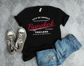 Thailand Bangkok Vibes Souvenir Short-Sleeve Unisex Gift T-Shirt