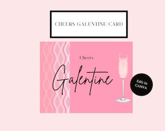 Happy Galentines Day, Valentines Day Card, February Holiday, Girlfriends,Single Ladies, Best Friends, BFF, Girls Weekend, Amigas