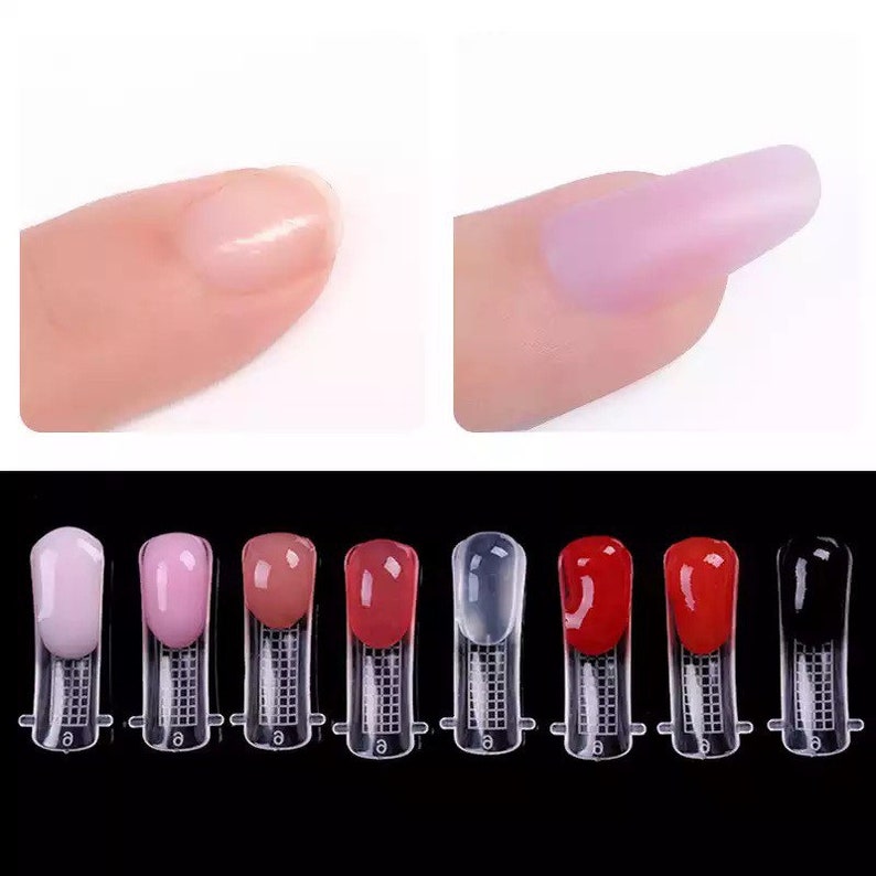 20 embouts de moule de construction rapide, doubles formes d'ongles, constructeur UV d'art d'ongle, outil de gel image 8