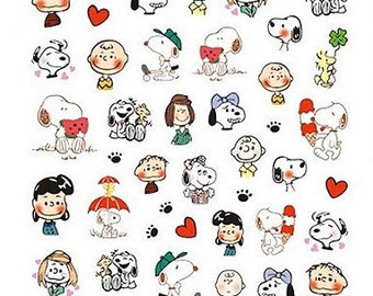 Charlie Brown, Snoopy Nail Art Stickers