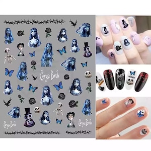 Halloween, Corpse Bride - Nail Art STICKERS