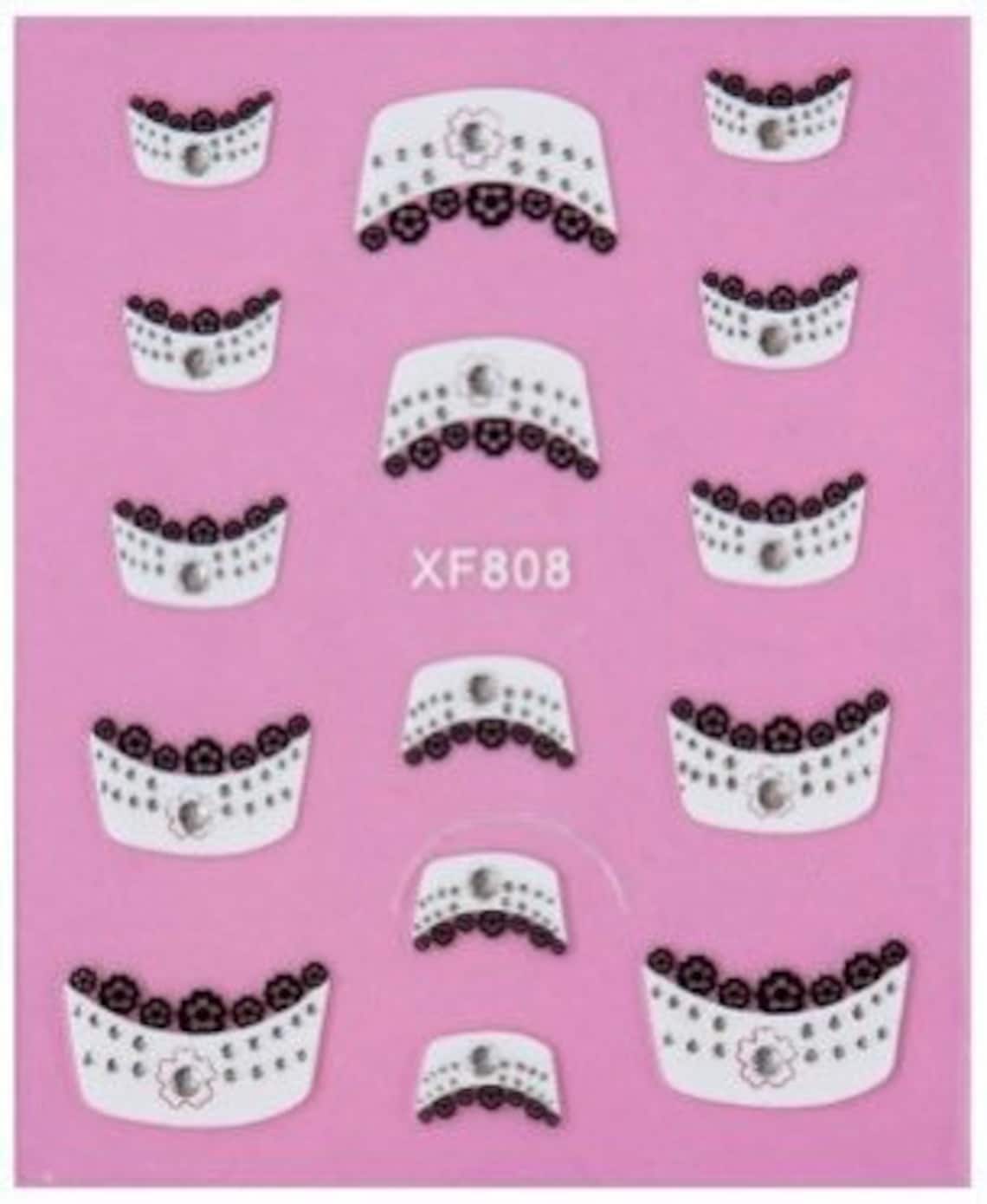 French Manicure Tip Stickers Nail French Tip Stickers With Etsy