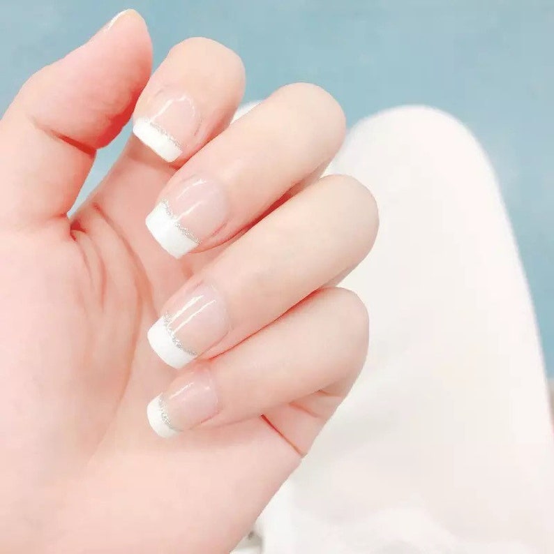 French Manicure Tips Nail Stencil Stickers | Etsy