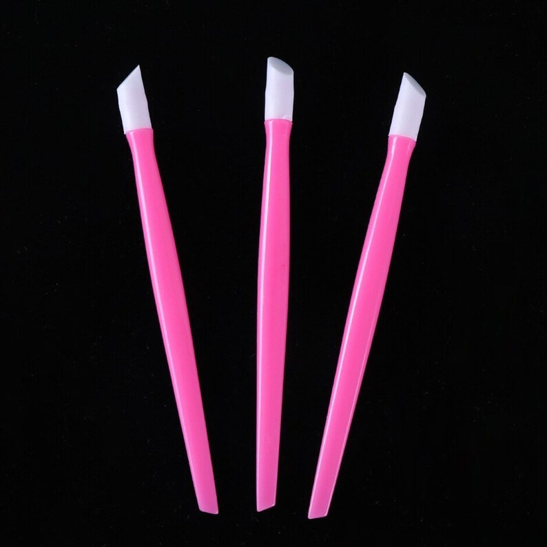 3 Pack Soft Nail Cuticle Pusher Plastic Rubber Cuticle Stick Etsy