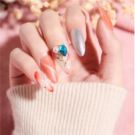 new arrival 12 grid nail gems