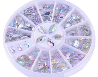 Rhinestone Wheel Nail Art Jewels Crystal Diamante Beads
