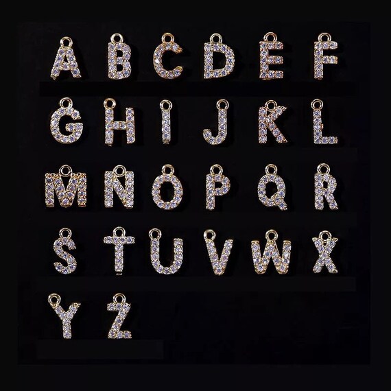 Joacii Collana con ciondolo a forma di lettera iniziale in oro 18 carati, per donne Chunky Custom Puffy Alfabeto Letter Name Drop Collana da uomo, Acciaio inossidabile