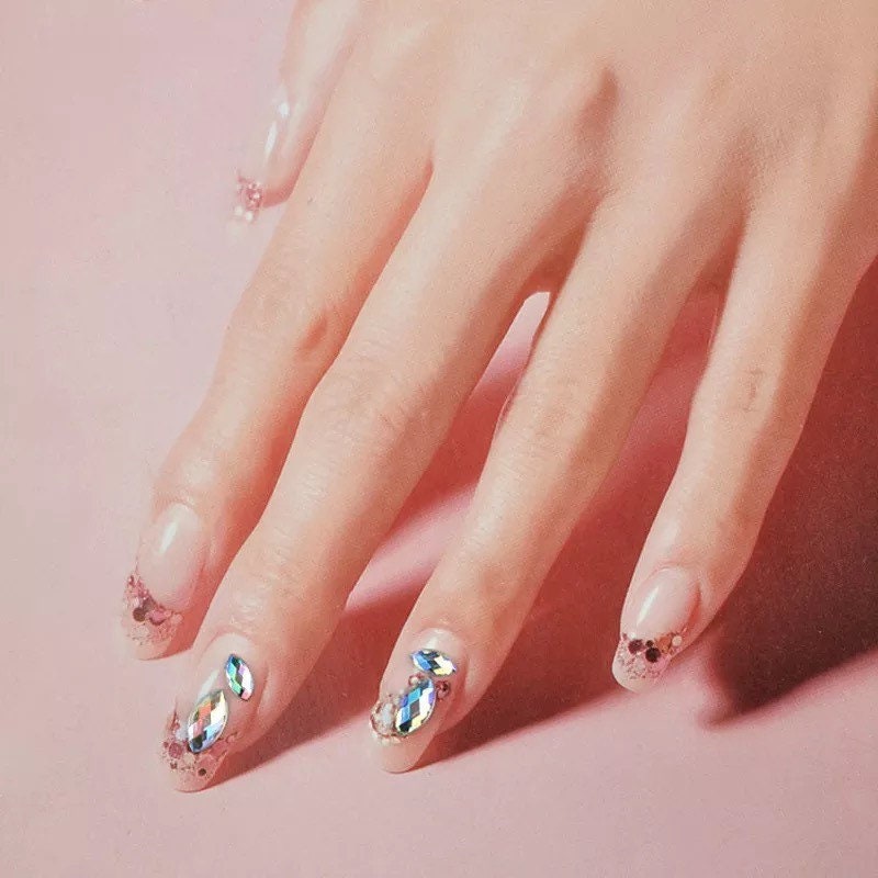 Rhinestone Wheel Nail Art Jewels Crystal Diamante Beads Etsy