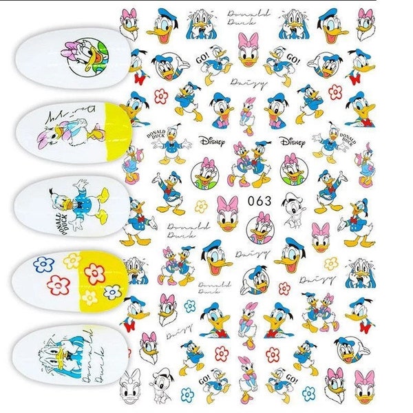 Donald Duck Nail Art Stickers