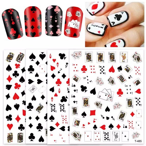 Playing Card Nail Art