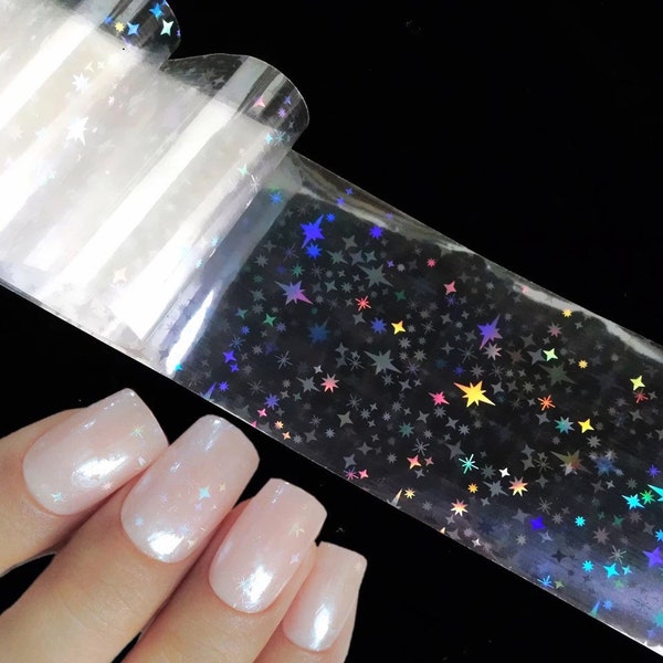 Holographic Star Nail Foil