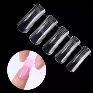 20 embouts de moule de construction rapide, doubles formes d'ongles, constructeur UV d'art d'ongle, outil de gel image 9