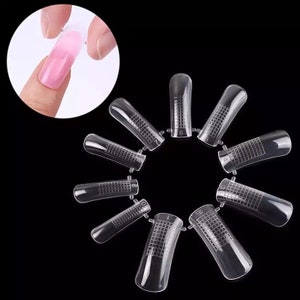 20 embouts de moule de construction rapide, doubles formes d'ongles, constructeur UV d'art d'ongle, outil de gel image 1