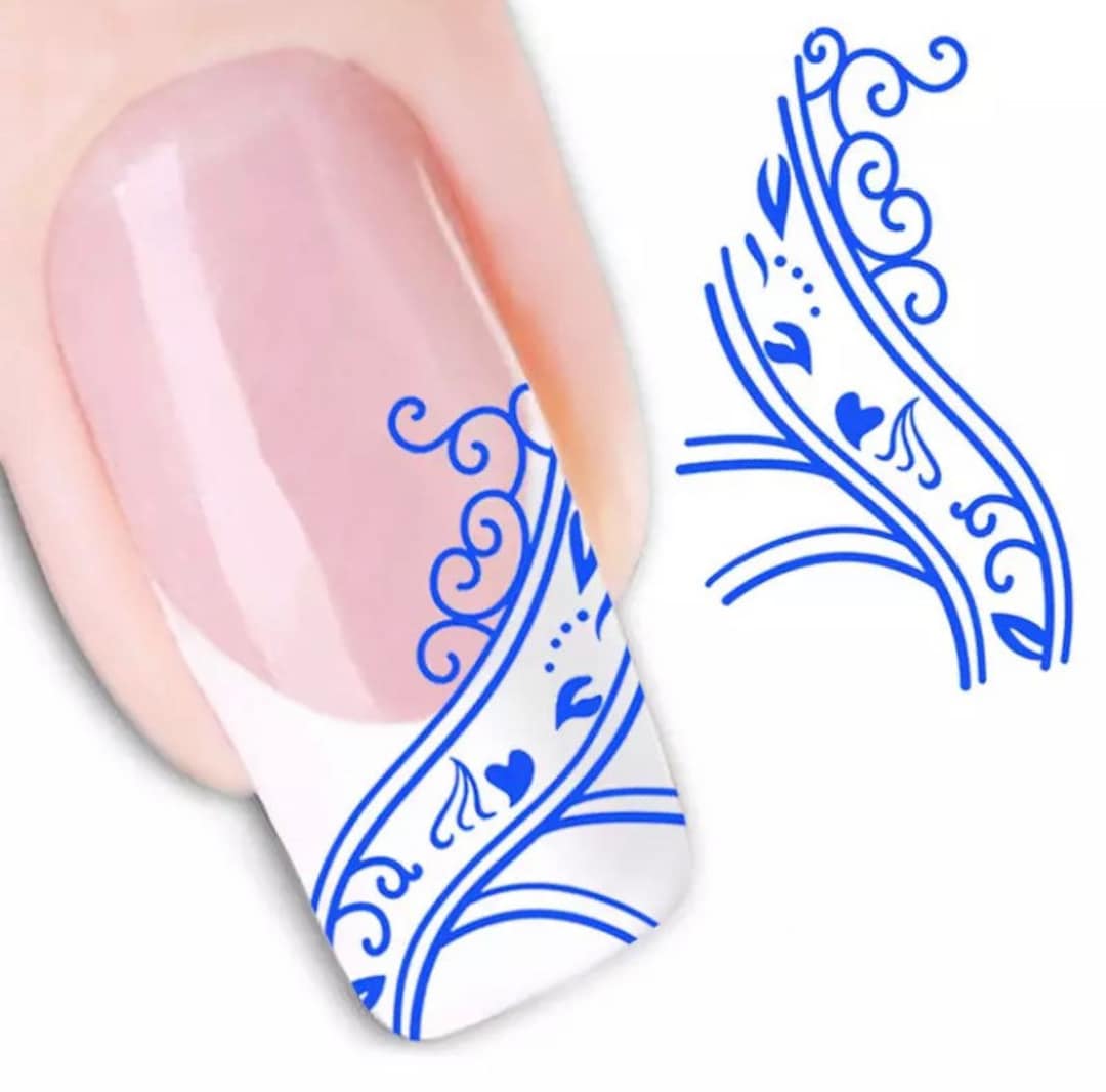 Water Transfer Nail Stickers Pattern Nail Decal Nail Etsy