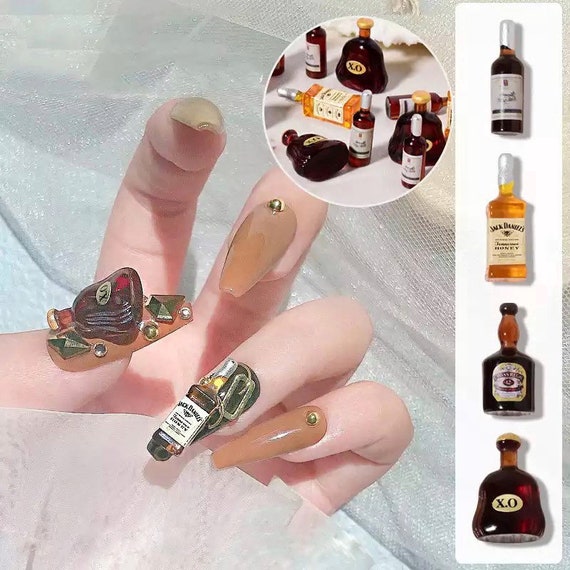 Golden Bear Nail Charms - Nail Art Rhinestones Charm Manicure Decorations  1pc Se
