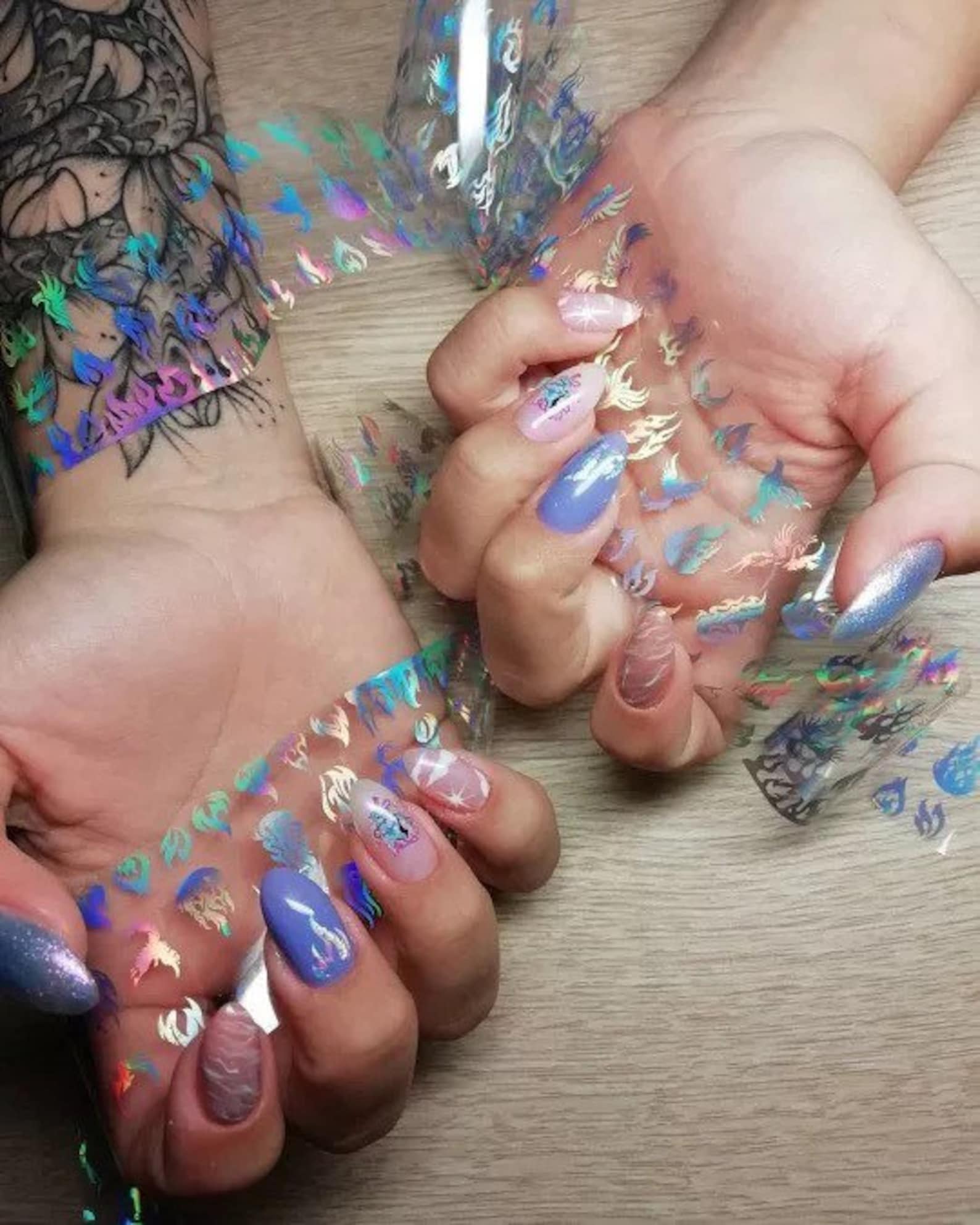 Holographic Nail Foil - Etsy