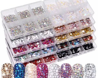 1 Box Nail Art Rhinestones Flat Back