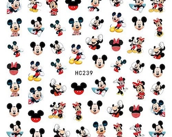 Mickey Mouse en Minnie Mouse - Nail Art-stickers