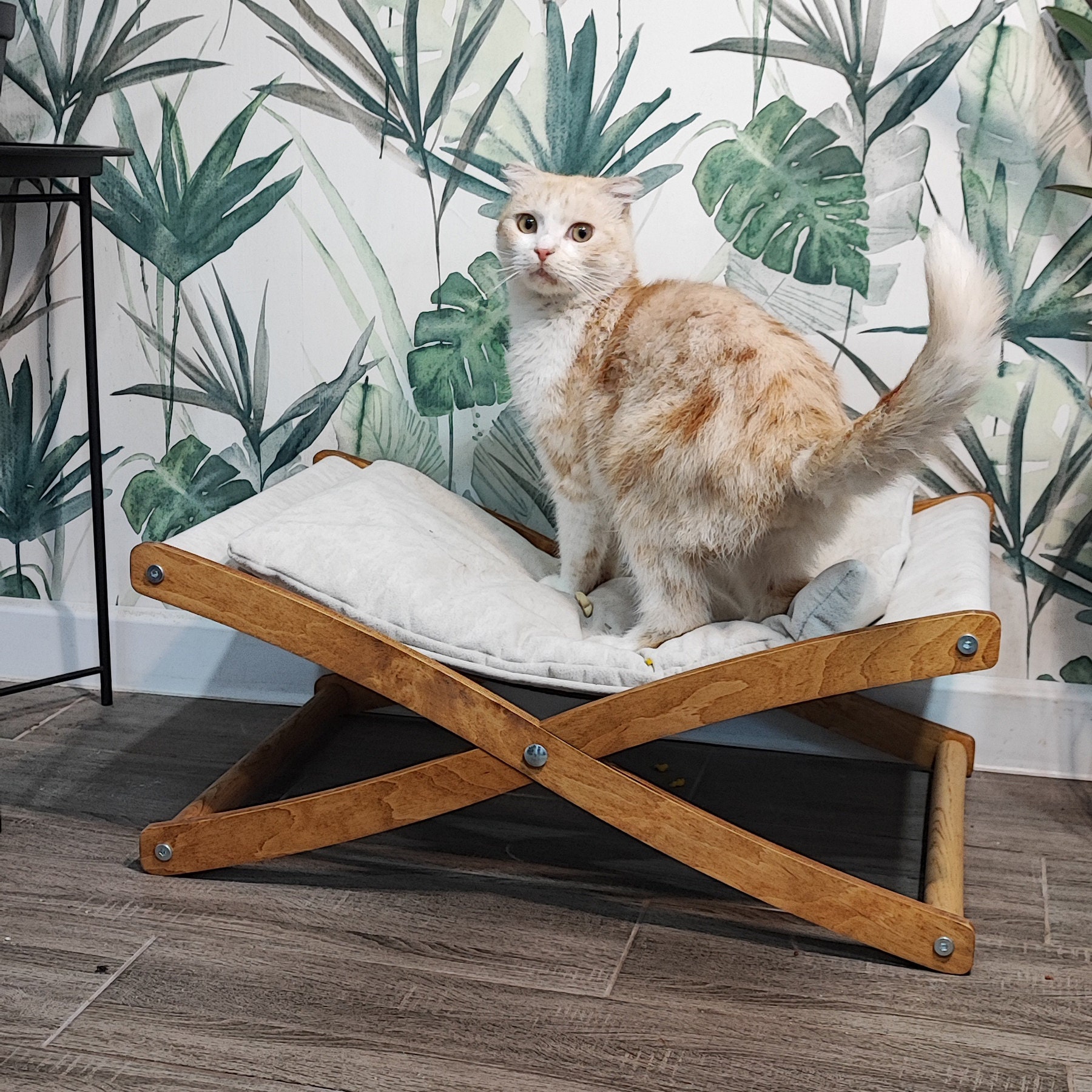 Cat Bed Wooden Cat Hammock Dog Bed Furniture Soft Doggy Place Dog cat-bed-wooden-cat-hammock-dog-bed-furniture-soft-doggy-place-dog