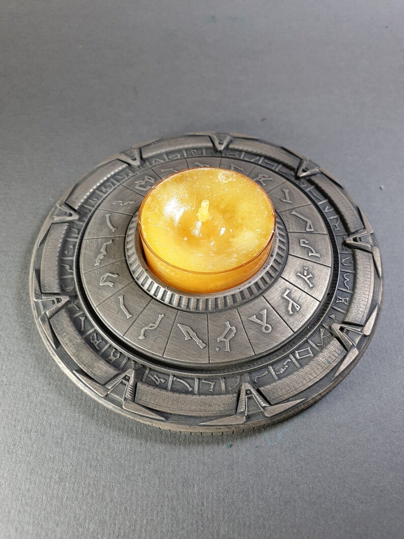 Stargate SG1 Atlantis Candle holder collectable bronce Etsy
