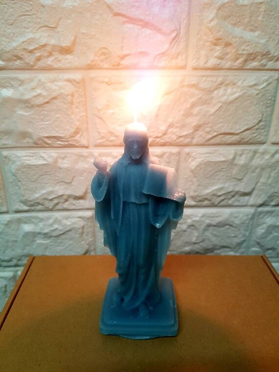 Jesus Christ large candle available in any color Etsy