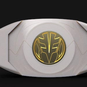 MMPR White STL File Buckle