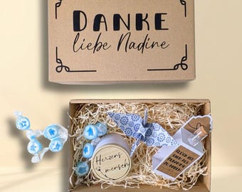 Personalisiertes Geschenk als Dankeschön für deine Hebamme | Geschenkbox mit Geldgeschenk für Hebamme | Hebamme Dankesgeschenk