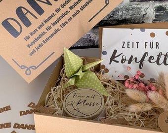 Geschenk Lehrerin: Liebevoll gestaltete Geschenkbox zu Weihnachten, als persönliches Dankeschön oder zum Schuljahresende