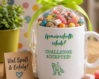 Cooles Geschenk zum Start in die Gemeinschaftsschule | Motivations-Tasse Schulanfangsgeschenk | Geschenk zur 5. Klasse Gemeinschaftsschule