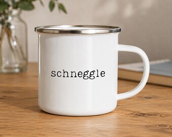 Die ultimative Schwabentasse fürs cuties: „Schneggle!“, minimalistisch & liebevoll. Super Geschenk für Freundin