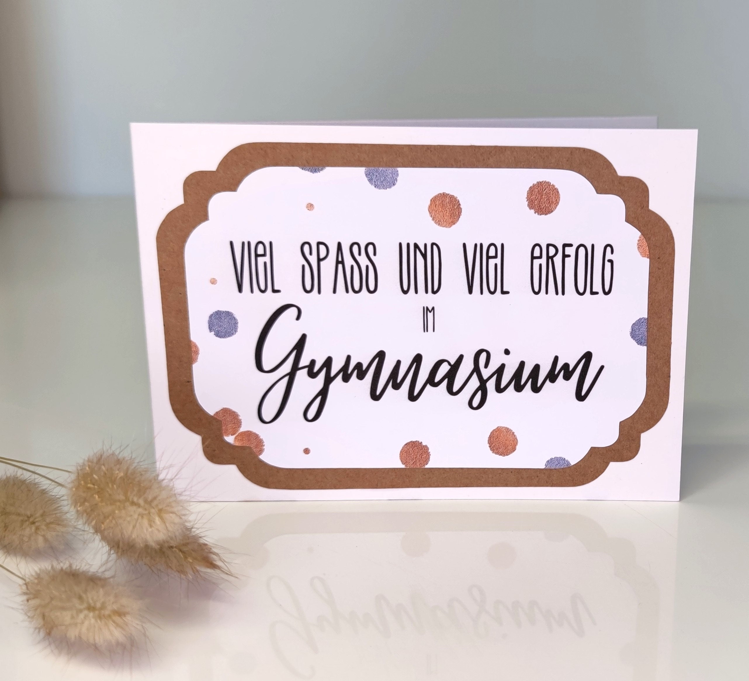 Huxters Glückwunschkarte Zum Schulanfang – Mit Kreidetafel-Motiv, 14,8 Cm, Inkl. Umschlag