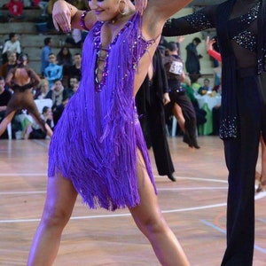 Impresionantes Vestidos de competición de baile latino para mujer