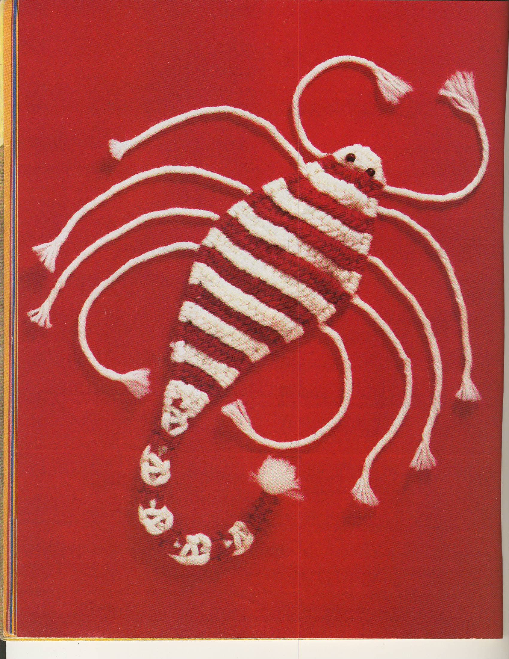 Macrame Zodiacs Signs Patterns Vintage 1977 Craft Book #718