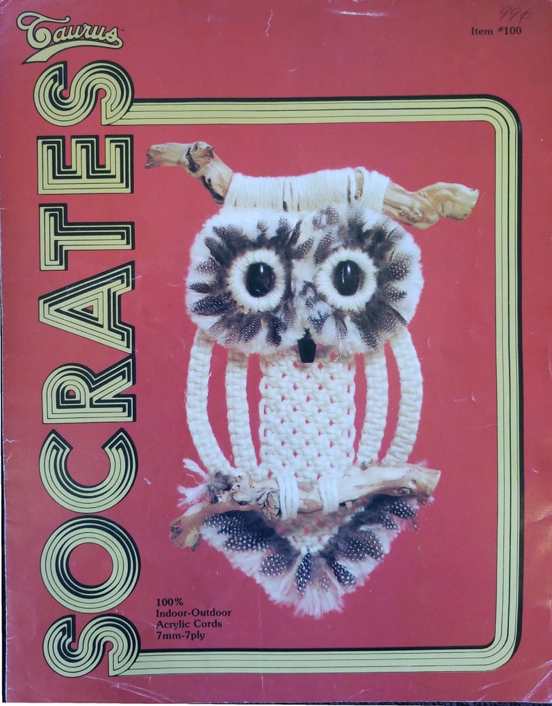 Macrame Owl Socrates image 1