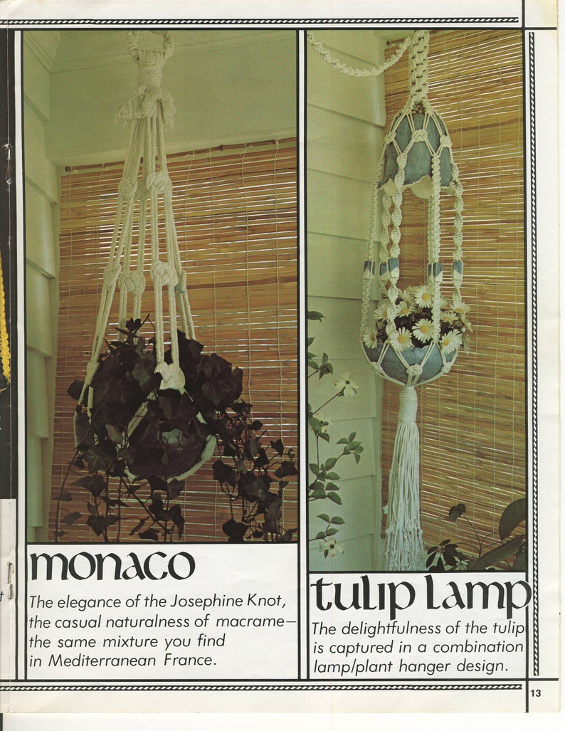 MACRAME FEVER Téléchargement numérique du magazine vintage Format PDF image 5