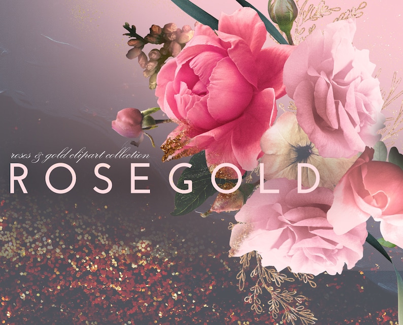 rose gold flower background