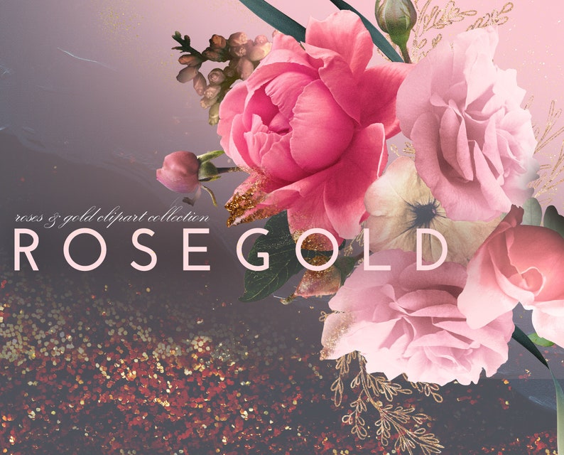 rose gold flower background