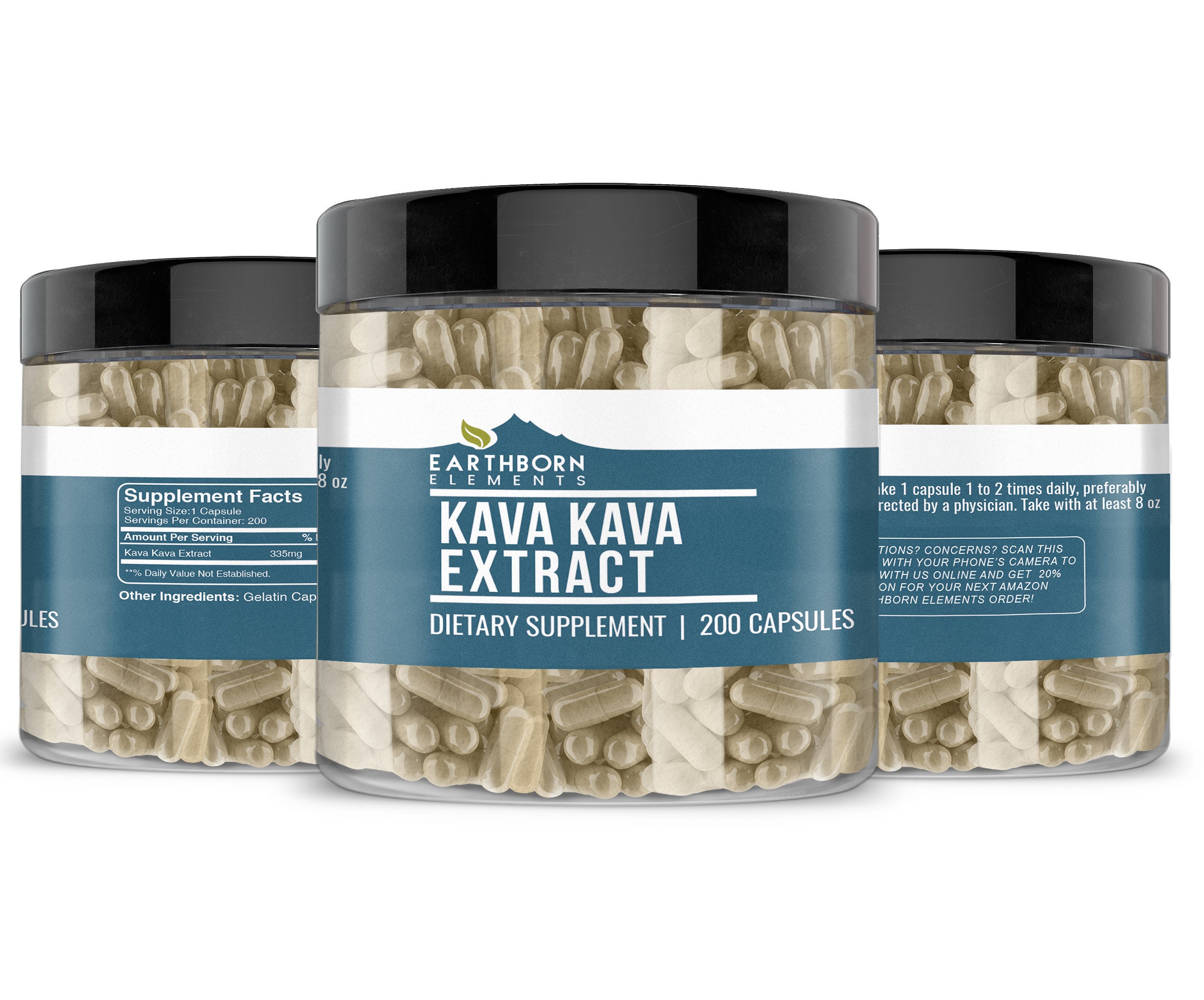 Kava Kava Extract 200 Capsules 335 mg/Serving Etsy