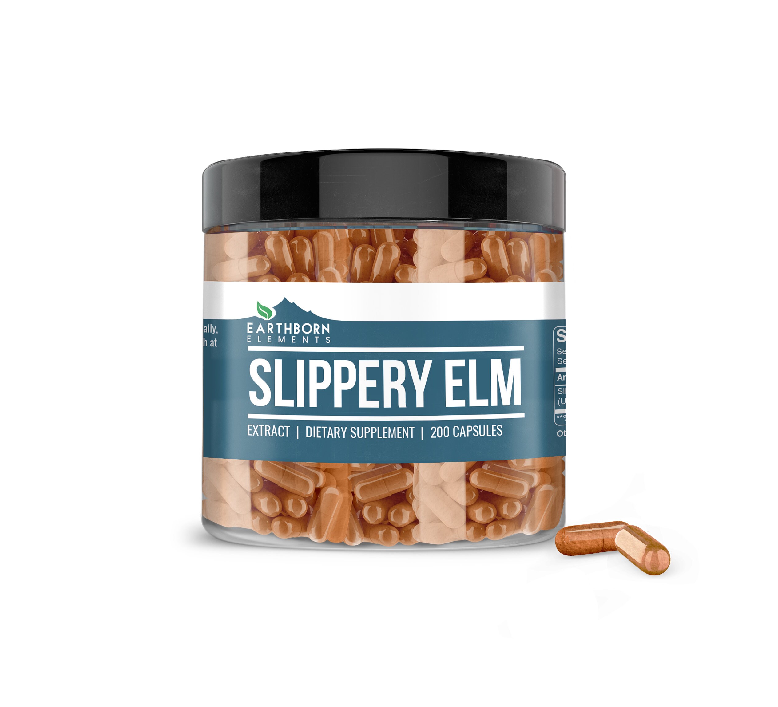 Slippery Elm 200 Capsules 1000 mg/Serving | Etsy