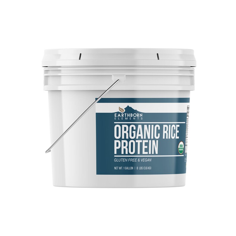 Organic Rice Protein Powder 1 Gallon Bucket Etsy