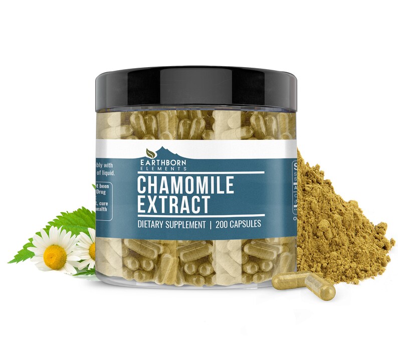 Chamomile Extract 200 Capsules 450 mg/Serving Etsy
